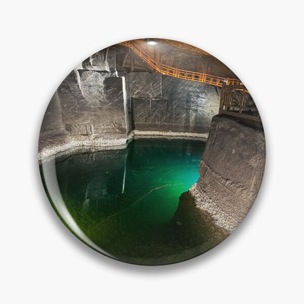 Item preview, Dark salt lake inside Wieliczka Salt Mine designed and sold by offdutyplaces.
