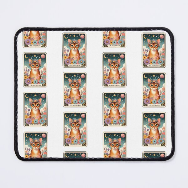 Item preview, Mystical Abyssinian Cat Floral Tarot designed and sold by butterflies-new.