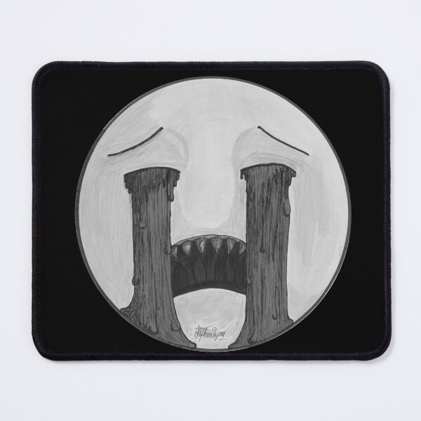 Item preview, Desaturated Crying Face Scar-E-Moji designed and sold by Grimmlar.