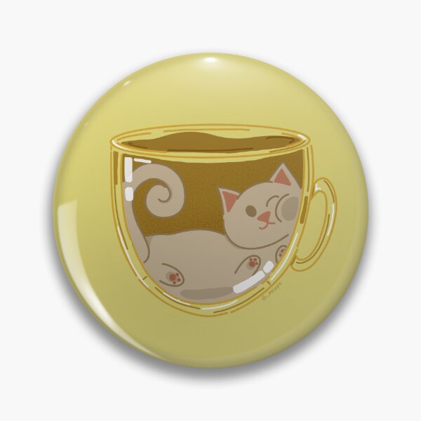Item preview, White cat in a cup of coffee designed and sold by Spie-arts.