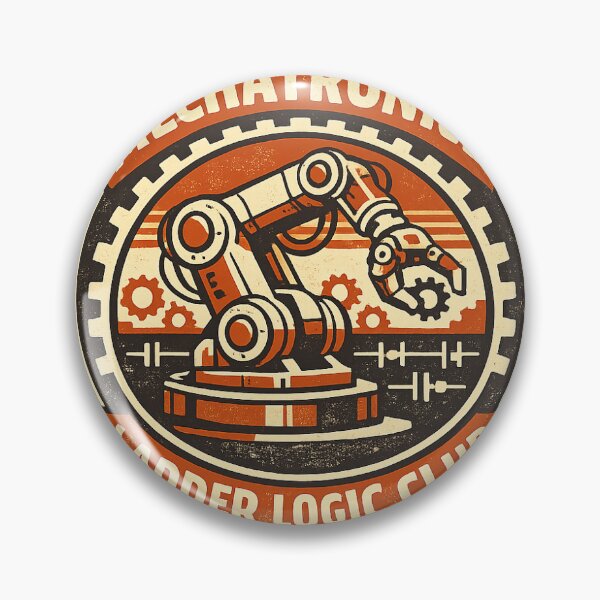 Item preview, Mechatronics Ladder Logic Club Retro Badge designed and sold by LadderLogicClub.