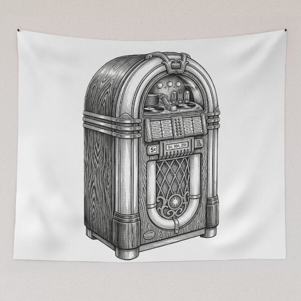 Item preview, Jukebox - Realistic Minimalistic Black And White designed and sold by Minimalisticaly.
