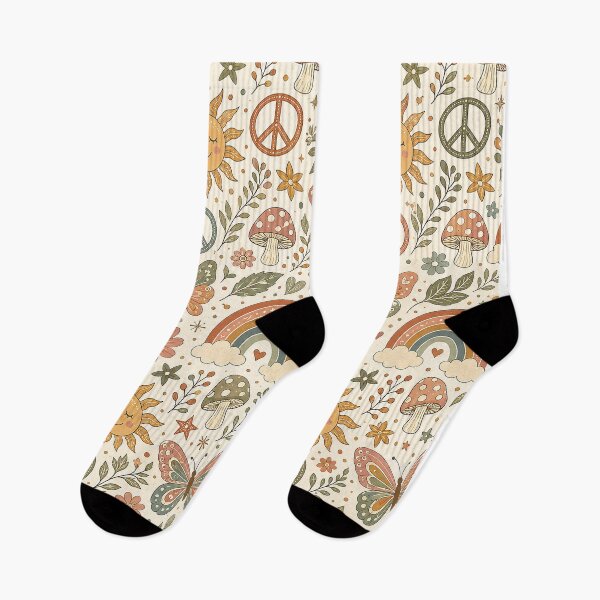 Item preview, Happy Hippie Boho Peace Pattern designed and sold by alw951.