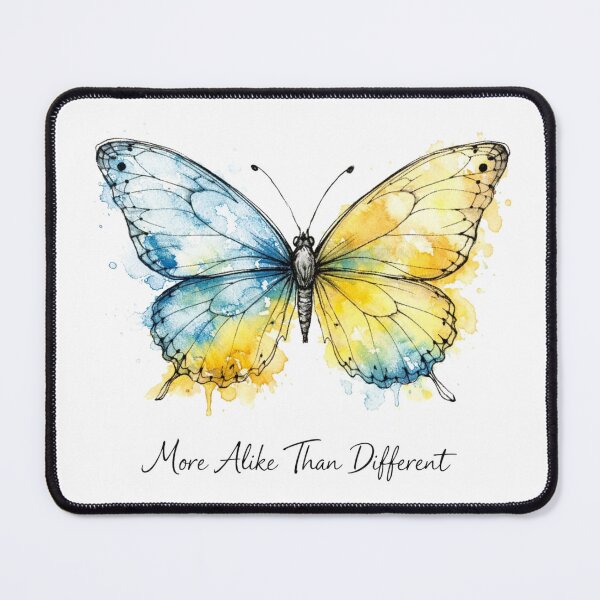 Item preview, Watercolor Butterfly – More Alike Than Different | T21 Awareness designed and sold by Cartoon art with a purpose ❤️ Supporting Althea’s friends .