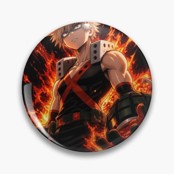 Item preview, Katsuki Bakugo Explosive Fire King Anime Illustration designed and sold by Broken143.