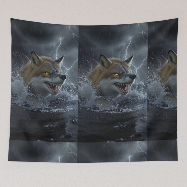 Item preview, Stormborn Fox Shark | Ocean Fantasy Hybrid designed and sold by TreatLLC.