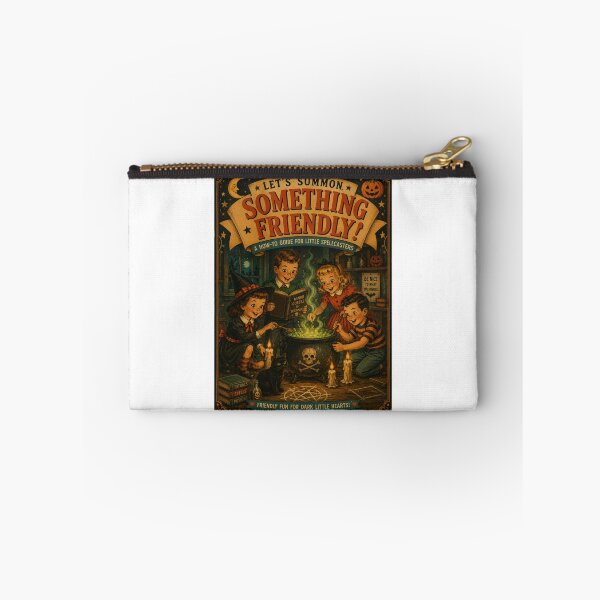 Item preview, Let's Summon Something Friendly Vintage Book Cover | Retro Halloween Dark Humor designed and sold by Mediagraphic.