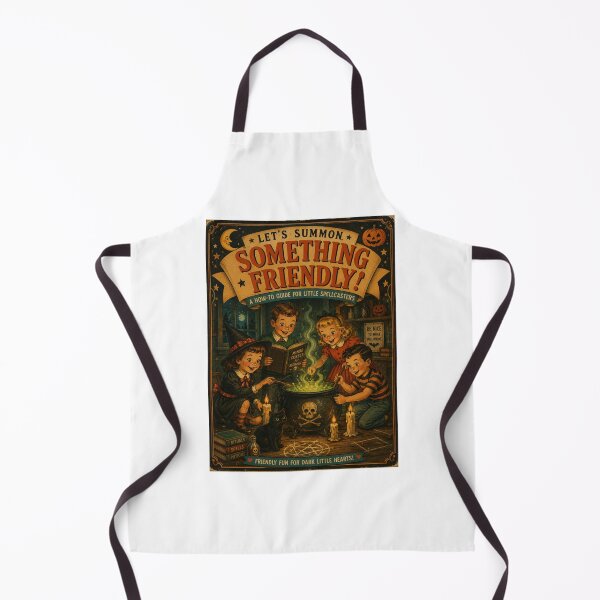 Item preview, Let's Summon Something Friendly Vintage Book Cover | Retro Halloween Dark Humor designed and sold by Mediagraphic.
