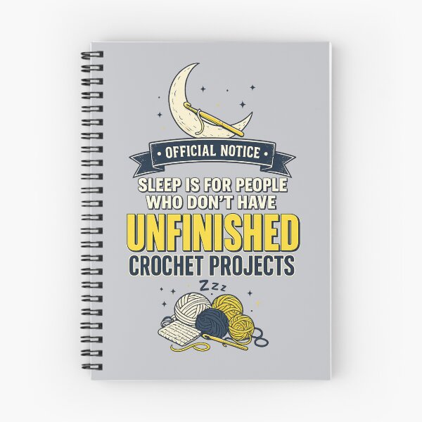 Item preview, Sleep Unfinished Crochet Projects Funny Night Owl Knitting Gift designed and sold by Voxly.