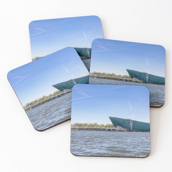 Item preview, Amsterdam Canal View with NEMO Science Museum designed and sold by jrtwynam.
