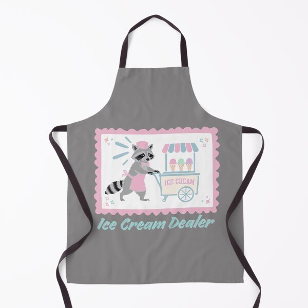 Item preview, Ice Cream Dealer Raccoon designed and sold by Shedronpanda.