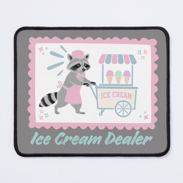 Item preview, Ice Cream Dealer Raccoon designed and sold by Shedronpanda.
