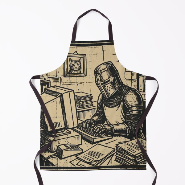 Item preview, Born to Quest Forced to Clock In Medieval Knight Funny designed and sold by Y-Vibes.