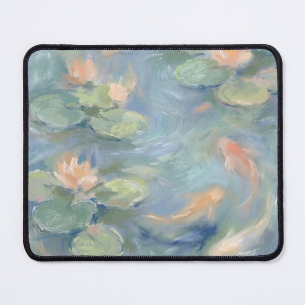 Item preview, Koi in Pond Painting designed and sold by Fish Town.