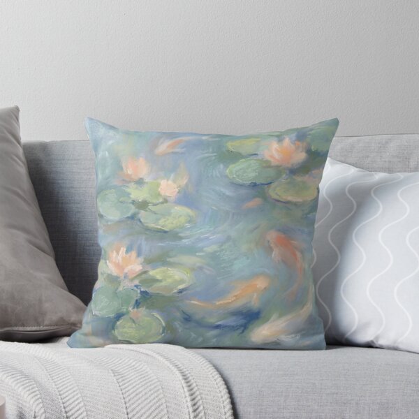 Item preview, Koi in Pond Painting designed and sold by Fish Town.