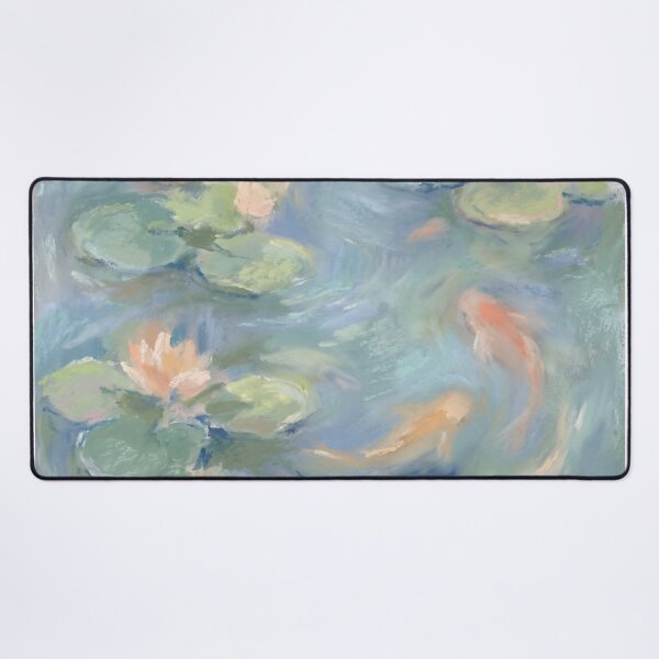 Item preview, Koi in Pond Painting designed and sold by Fish Town.