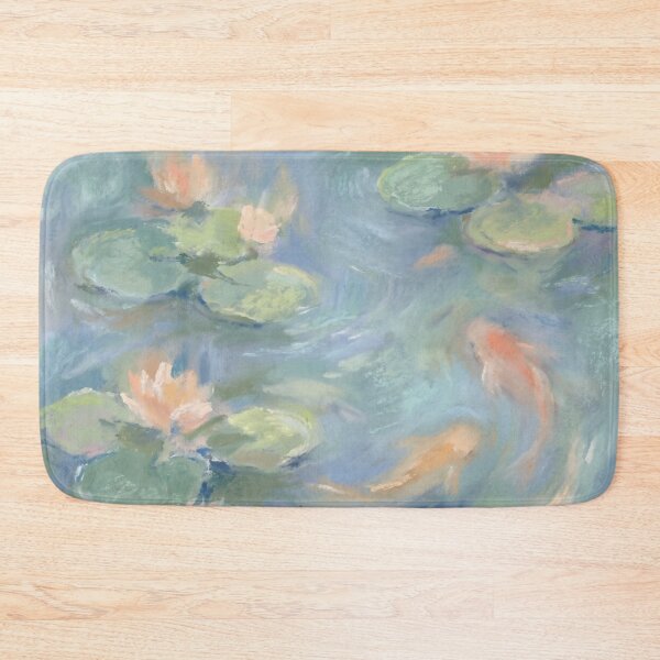 Item preview, Koi in Pond Painting designed and sold by Fish Town.