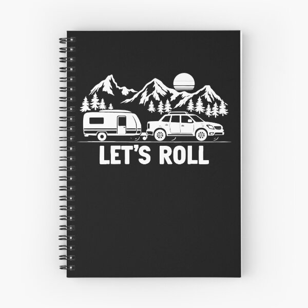 Item preview, Lets Roll Caravan Camping Trailer - Mountain Retro Sunset Art designed and sold by BendyBeasts.
