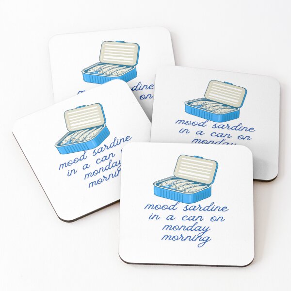 Item preview, TODAY I FEEL LIKE A SARDINE BOX MEME PHRASES 2 designed and sold by infinitearte.