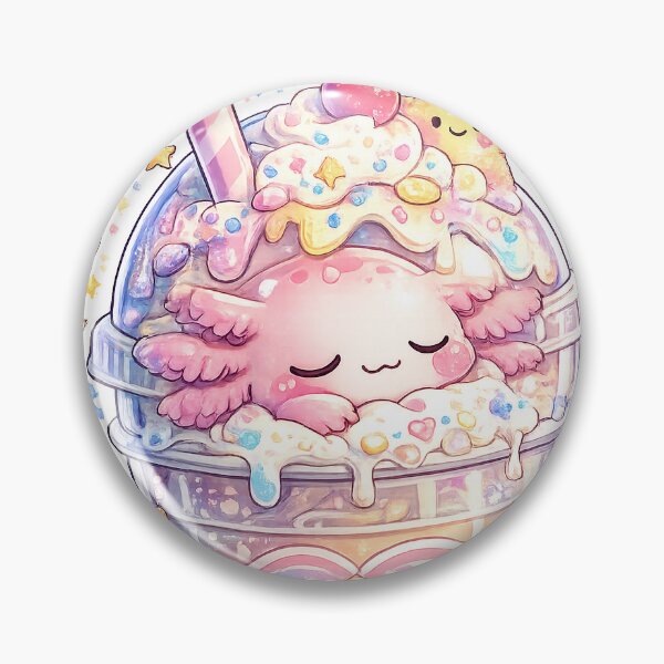 Item preview, Kawaii Axolotl Bubble Tea Sticker designed and sold by ruchjani.