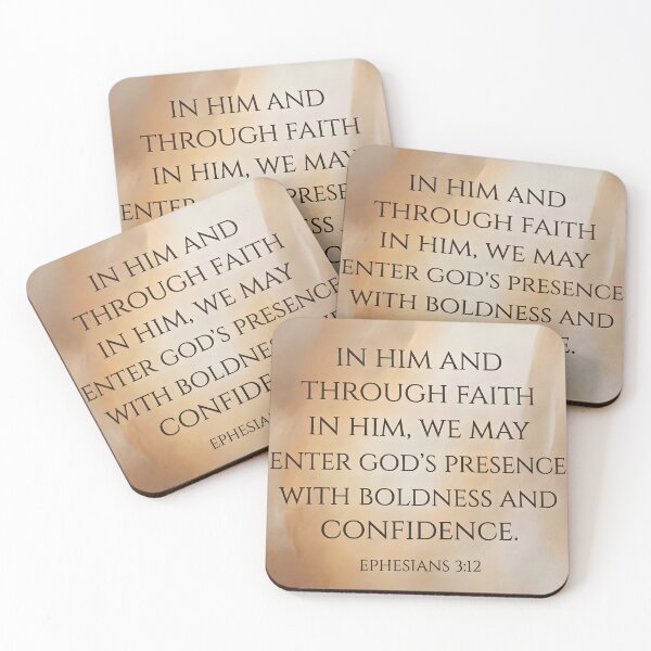 Item preview,  In Him Boldness and Confidence Ephesians 3:12 Christian Art designed and sold by ArtByJerryR.