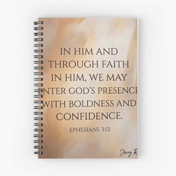Item preview,  In Him Boldness and Confidence Ephesians 3:12 Christian Art designed and sold by ArtByJerryR.
