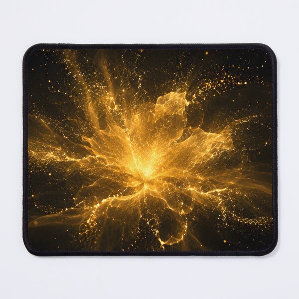 Item preview, Golden Particle Bloom | Luxury Abstract Wall Art | Black Gold Fine Art Poster designed and sold by bauschberts.
