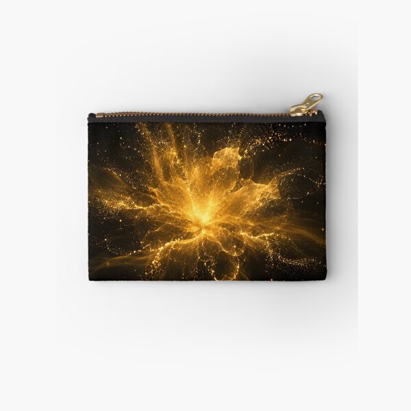 Item preview, Golden Particle Bloom | Luxury Abstract Wall Art | Black Gold Fine Art Poster designed and sold by bauschberts.