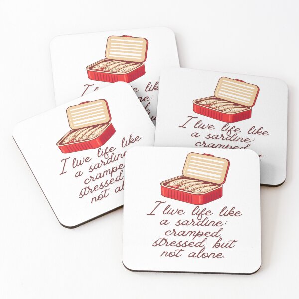 Item preview, TODAY I FEEL LIKE A SARDINE BOX MEME PHRASES designed and sold by infinitearte.