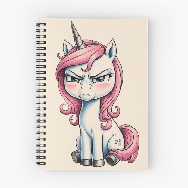 Item preview, Cute Slightly Annoyed Kawaii Girl Unicorn designed and sold by Uniquely Yours.