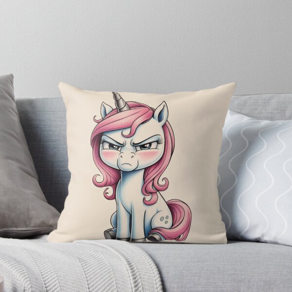 Item preview, Cute Slightly Annoyed Kawaii Girl Unicorn designed and sold by Uniquely Yours.