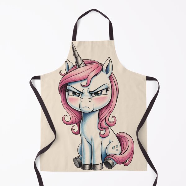 Item preview, Cute Slightly Annoyed Kawaii Girl Unicorn designed and sold by Uniquely Yours.