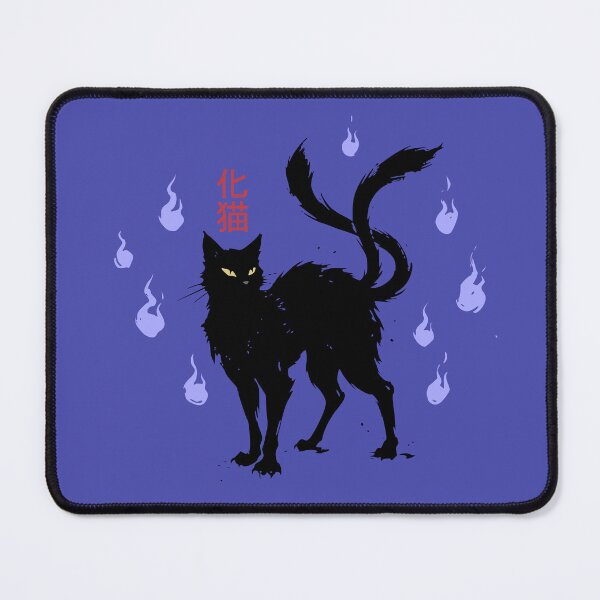 Item preview, Japanese Nekomata Demon Cat Sumi-e Illustration designed and sold by LinaValearte.