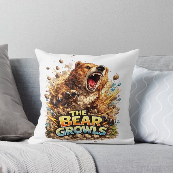 Item preview, The Bear Growls – Powerful Grizzly Bear Illustration designed and sold by CMA Design Studio.