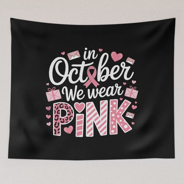 Item preview, In October We Wear Pink Breast Cancer Awareness  | Postal Worker Pink Ribbon | USPS Support Gift designed and sold by 76Valeria.