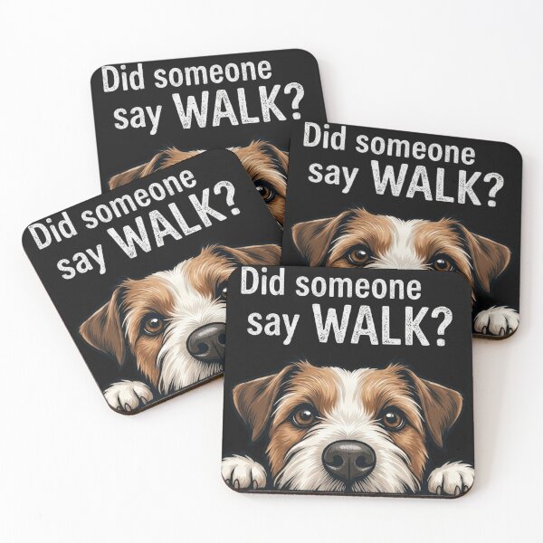 Item preview, Did Someone Say Walk? Cute Dog Peeking Jack Russell Terrier Puppy T-Shirt & Gift designed and sold by BassLineDesign.