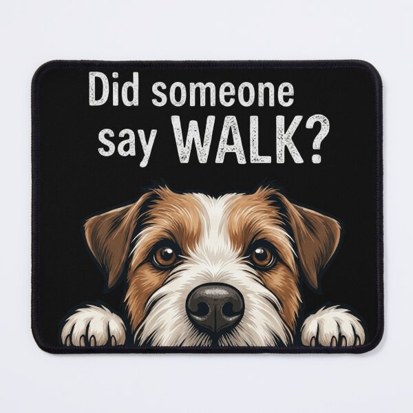Item preview, Did Someone Say Walk? Cute Dog Peeking Jack Russell Terrier Puppy T-Shirt & Gift designed and sold by BassLineDesign.