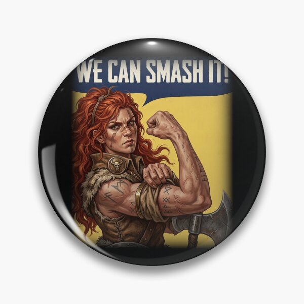 Item preview, "We Can do It!" Barbarian Parody RPG Sticker designed and sold by AestheticRPG .
