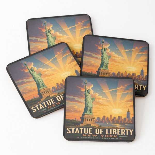 Item preview, Statue of Liberty Classic Poster Print | Symbol of Freedom | New York Wall Art designed and sold by GnuArt.