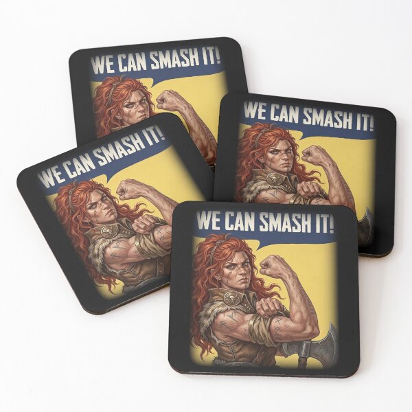 Item preview, "We Can do It!" Barbarian Parody RPG Sticker designed and sold by AestheticRPG .