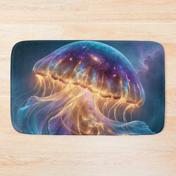 Item preview, Celestial Jellyfish Galaxy Art | Bioluminescent Cosmic Fantasy Illustration designed and sold by FrostyFrisby.