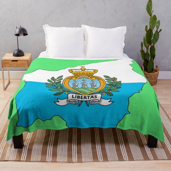 Item preview, Map of the flag of San Marino designed and sold by visual adventures.