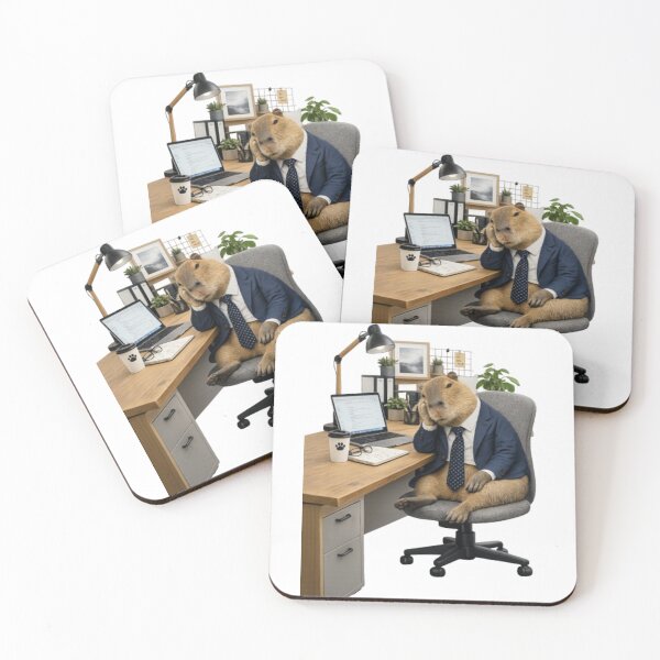 Item preview, Capybara Office Worker  designed and sold by Snurly.
