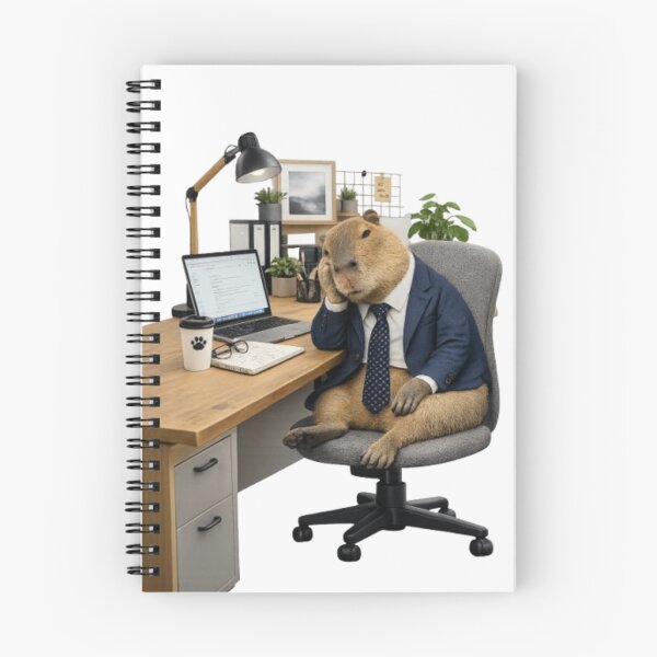 Item preview, Capybara Office Worker  designed and sold by Snurly.