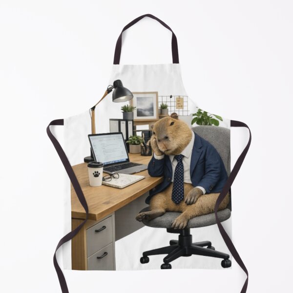 Item preview, Capybara Office Worker  designed and sold by Snurly.