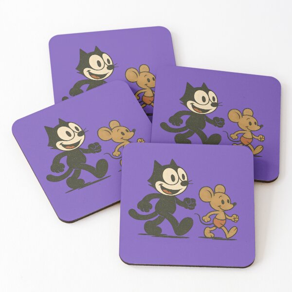 Item preview, FELIX CAT WITH HIS FRIEND MOUSE VINTAGE ILLUSTRATION designed and sold by infinitearte.