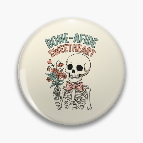 Item preview, Bone-Afide Sweetheart Skeleton Bowtie Floral Valentine designed and sold by Amir Faysal.