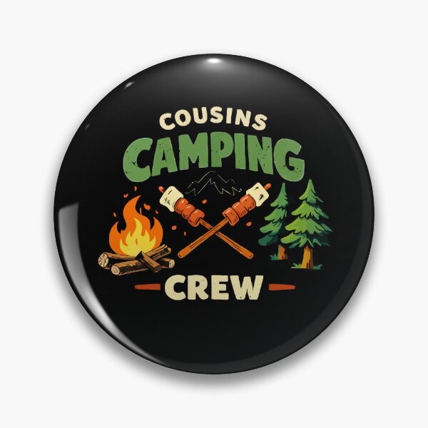 Item preview, Cousins Camping Crew - Funny Campfire Marshmallow Art designed and sold by BendyBeasts.