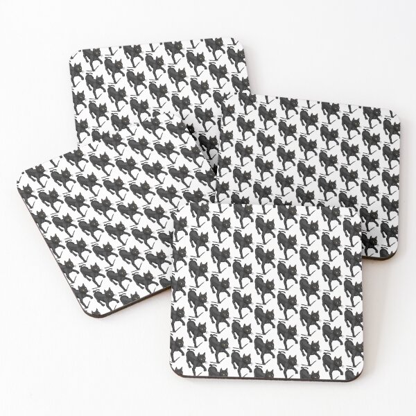 Item preview, Black Cat Pattern designed and sold by Colmeia de Ideias.