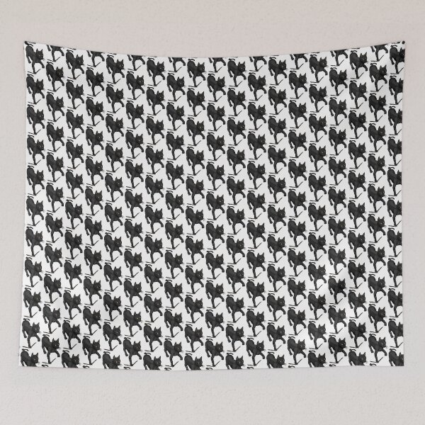Item preview, Black Cat Pattern designed and sold by Colmeia de Ideias.